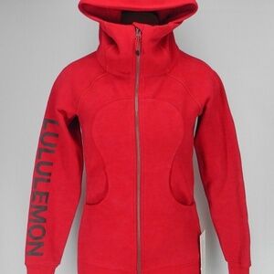 LULULEMON 20 Year Anniversary Cherry Red Scuba Hoodie-Size 6-LTD Edition-Worn 1x